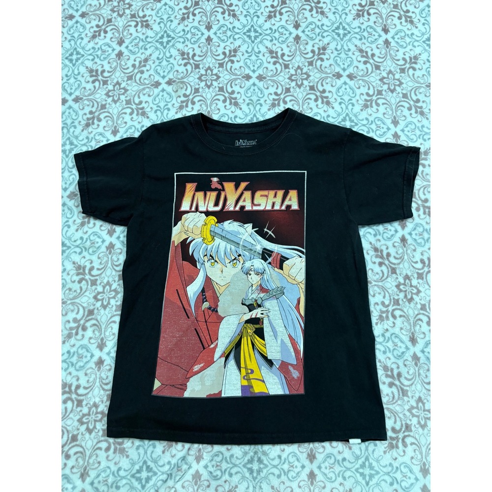 InuYasha Sesshomaru Rin Anime Graphic T-Shirt Black Small Viz Media 2009